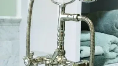 Carlisle Traditional Bathroom closeup of bathroom sink faucet