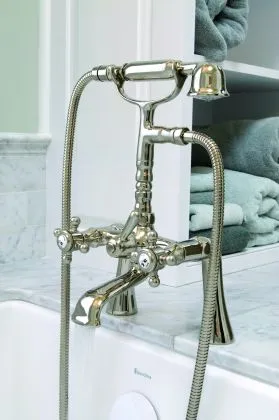 Carlisle Traditional Bathroom closeup of bathroom sink faucet