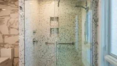 Linglestown Master Bathroom renovation glass shower enclosure