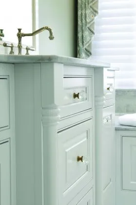 Carlisle Traditional Bathroom white bathroom vanity