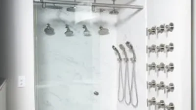 Inspirations Studio shower demo area