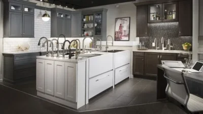 Inspirations Studio showing kithchen sink demo area