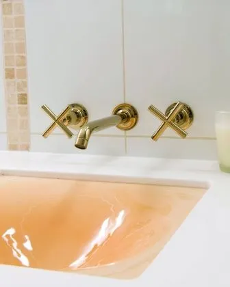 Kohler Purist in French gold bathtub faucet